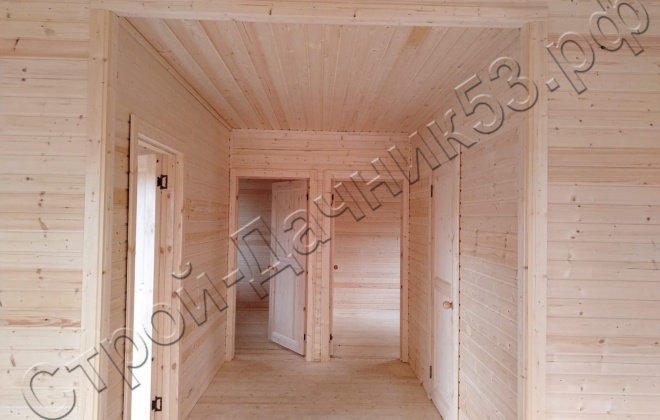 4 Каркасно-щитовой дом Д-37, 9х6м, 65 М², Мурманская область, посёлок Минькино. (17)